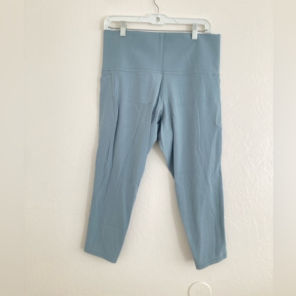Athleta Salutation Stash Pocket II 7/8 Tight Leggings Mint Green Size 1X Travel - Picture 1 of 9